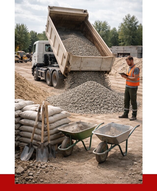 Доставка нерудных материалов в Тобольске от 1220 руб. | ПРОНЕРУДТбл
