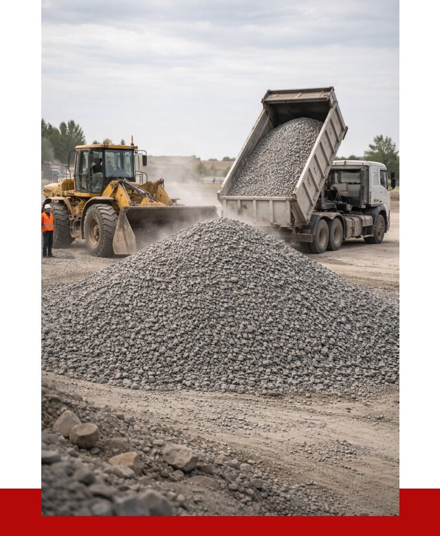 Купить щебень с доставкой в Тобольске от 2542 руб. | ПРОНЕРУДТбл