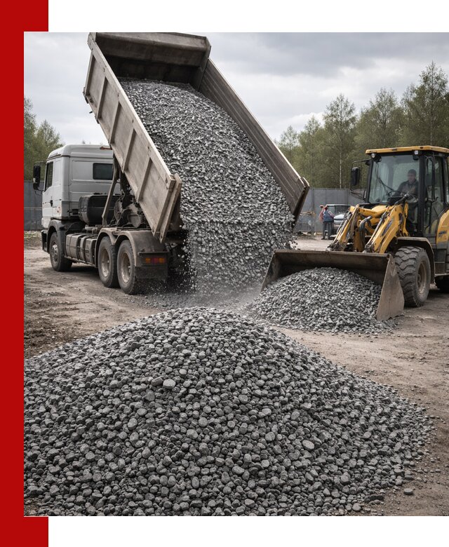 Доставка и продажа щебня гранитного в Тобольске