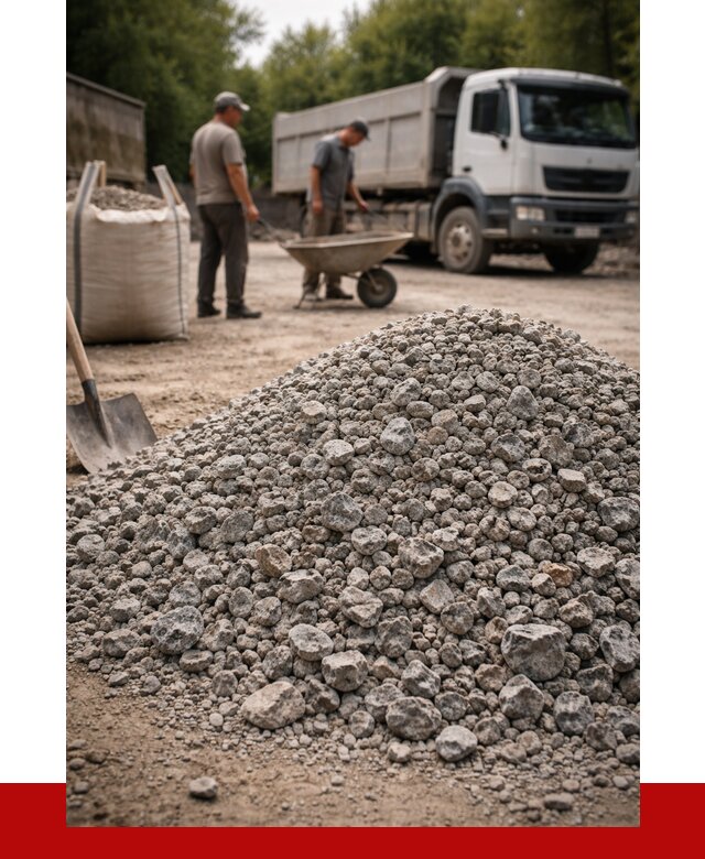 Гранитный щебень фракция 20-40 в Тобольске от 3253 руб. ПРОНЕРУДТбл