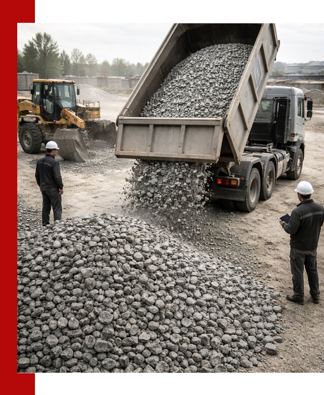 Доставка гранитного щебня фракции 20-40 в Тобольске