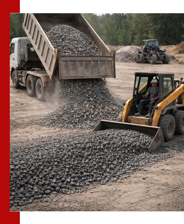 Гранитный щебень фракция 40-70 с доставкой в Тобольске
