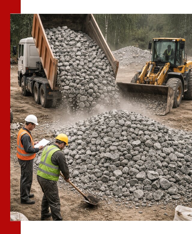 Гранитный щебень фракция 70-150 доставка в Тобольске