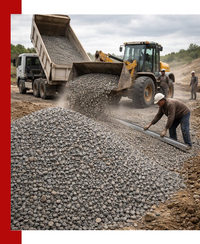 Гравийный щебень фракция 5-20 с доставкой в Тобольске