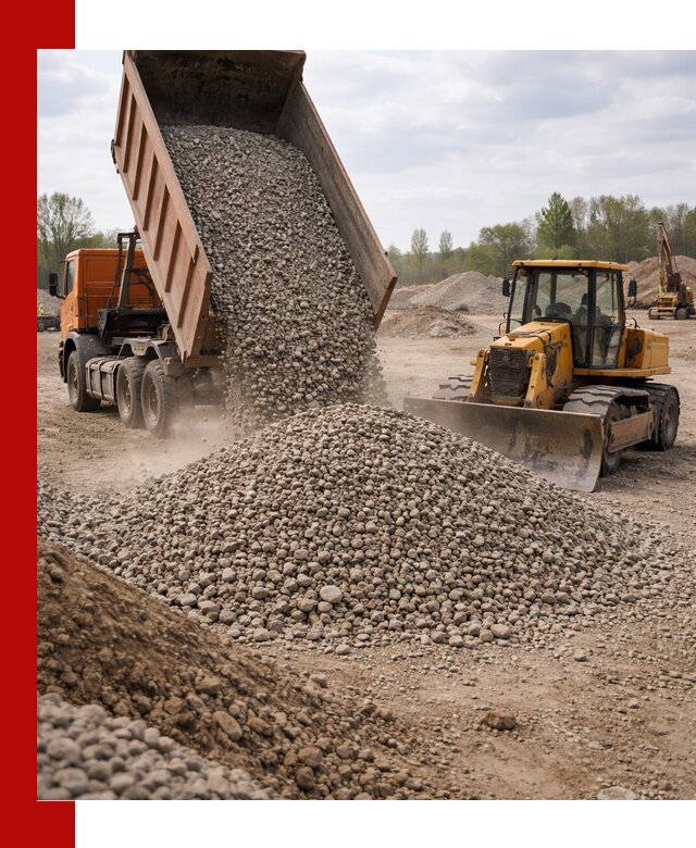 Доставка гравийного щебня фракции 40-70 в Тобольске