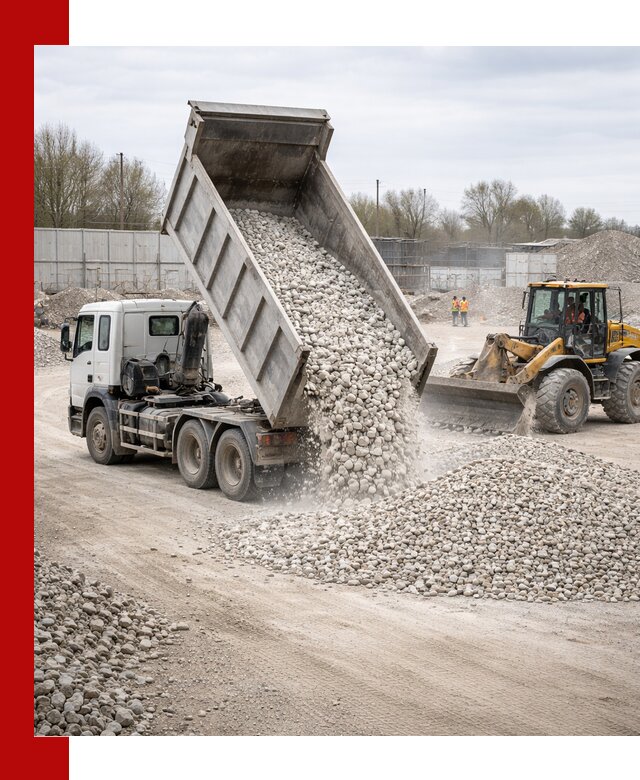 Доставка и продажа известнякового щебня в Тобольске