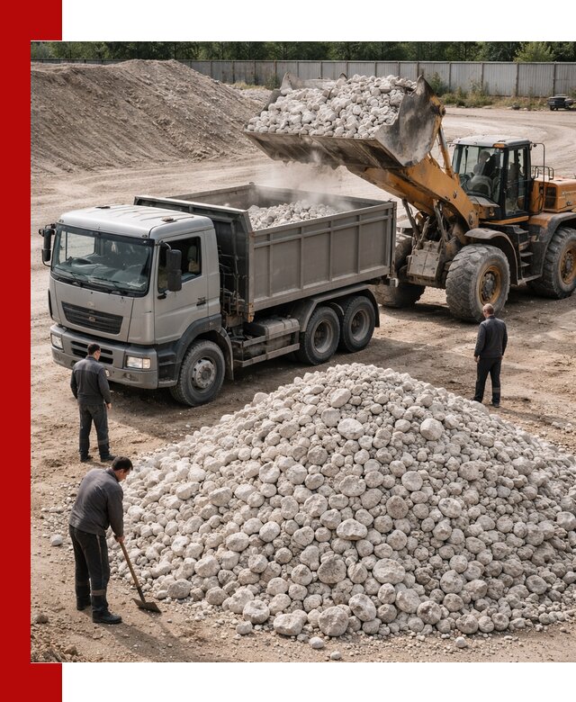 Известняковый щебень фракция 70–150 с доставкой в Тобольске