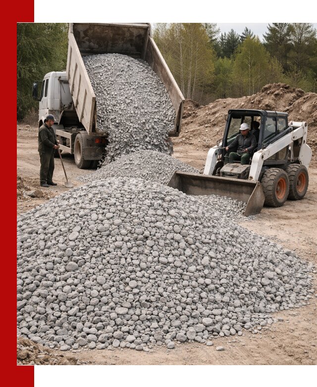 Доставка доломитового щебня в Тобольске напрямую от карьера