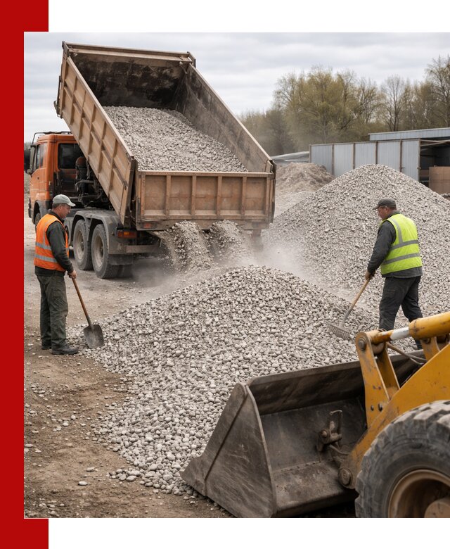 Доломитовый щебень фракции 5-20 с доставкой в Тобольске