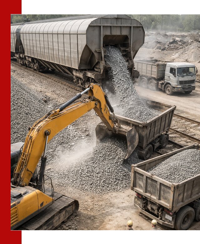 Доставка железнодорожного щебня в Тобольске крупными партиями быстрого отгруза