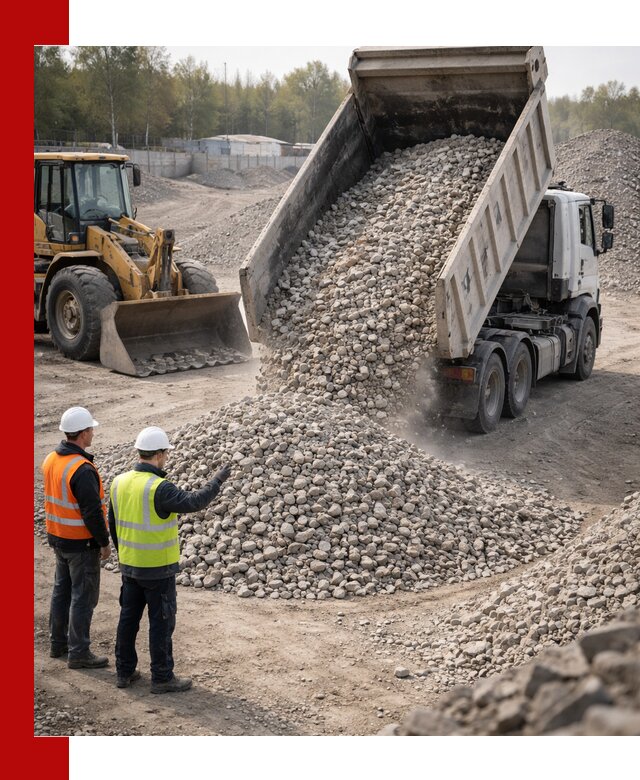 Вторичный щебень фракция 40–70 доставка в Тобольске