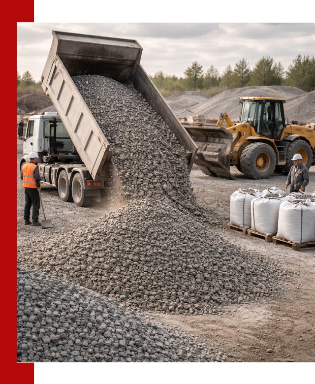 Бетонный щебень фракция 5–20 с доставкой в Тобольске