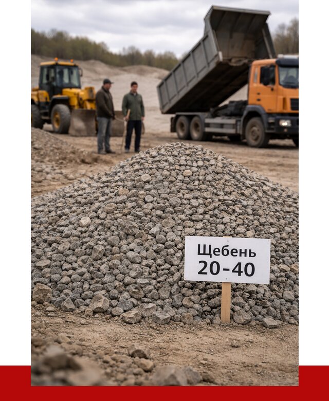 Бетонный щебень фракция 20-40 в Тобольске от 2491 р. | ПРОНЕРУДТбл