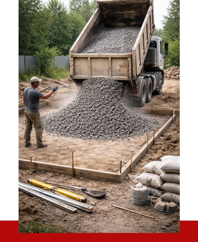 Купить щебень для фундамента в Тобольске от 4575 р. | ПРОНЕРУДТбл