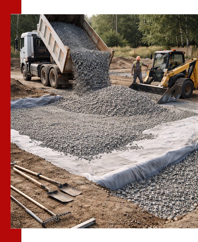 Щебень для фундамента с доставкой в Тобольске