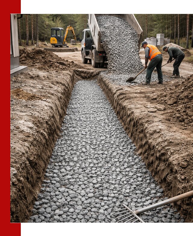 Щебень для дренажа с доставкой в Тобольске высокого качества
