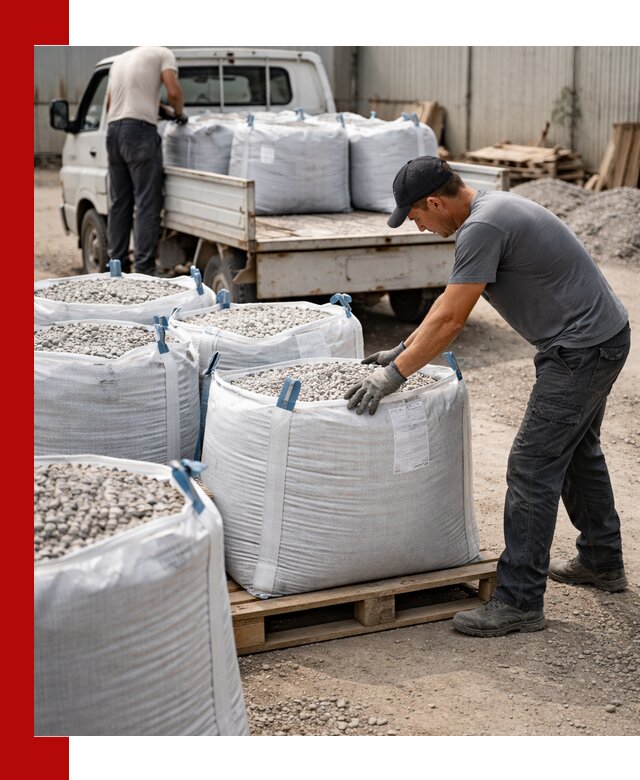 Доставка щебня в мешках по выгодным ценам в Тобольске