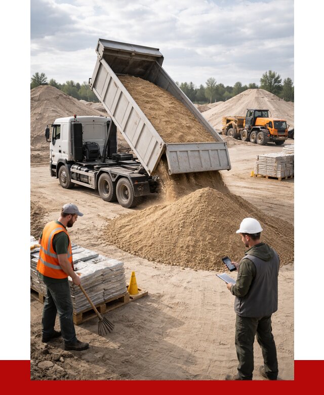 Карьерный песок с доставкой в Тобольске от 3660 р. ПРОНЕРУДТбл
