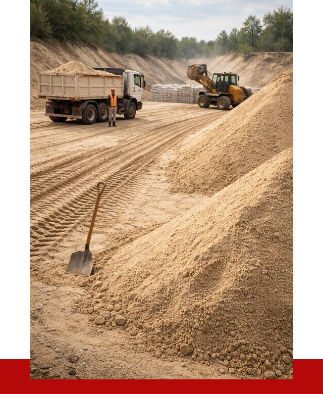 Карьерный песок мелкозернистый в Тобольске от 9150 р. | ПРОНЕРУДТбл
