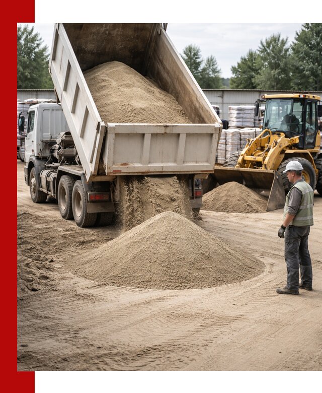 Поставка и доставка песка для бетона в Тобольске