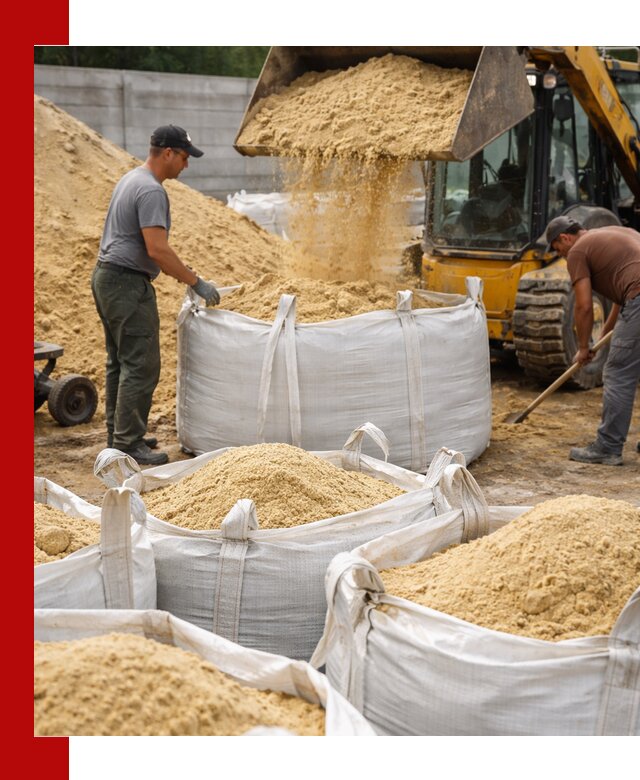 Поставка качественного песка для кладки в Тобольске