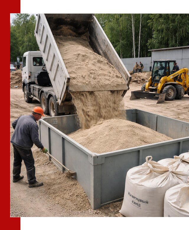 Кварцевый песок для фильтра в Тобольске — доставка и качество