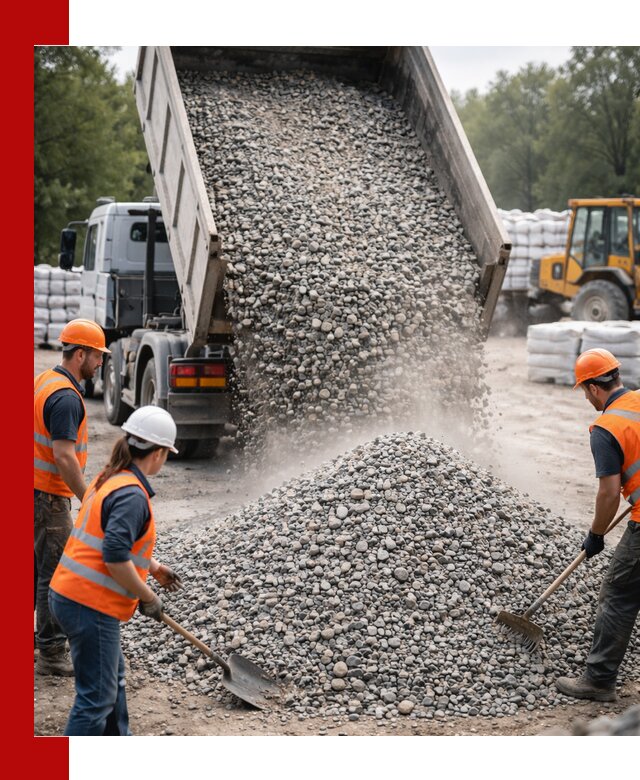Доставка гравия и камня в Тобольске оптом и в розницу