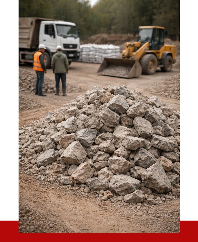 Купить бутовый камень с доставкой в Тобольске от 2338 р. | ПРОНЕРУДТбл