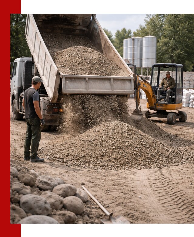Доставка ПГС С3 в Тобольске самосвалами и миксерами