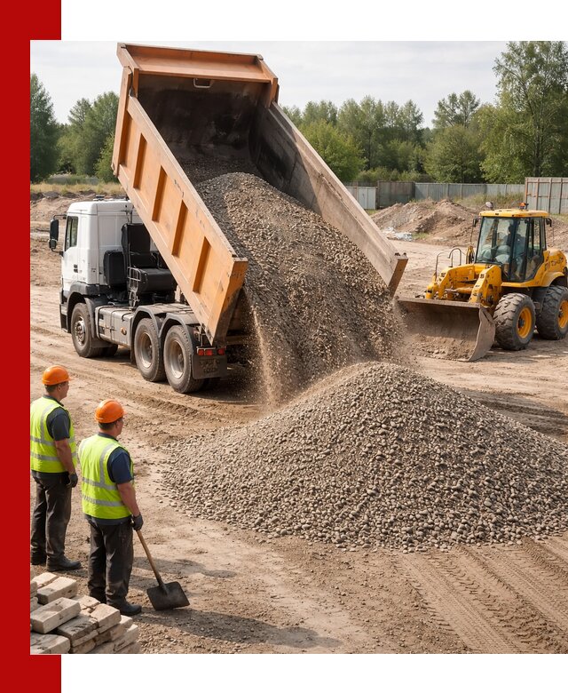 Доставка щебёночно-песчаной смеси ЩПС С7 в Тобольске