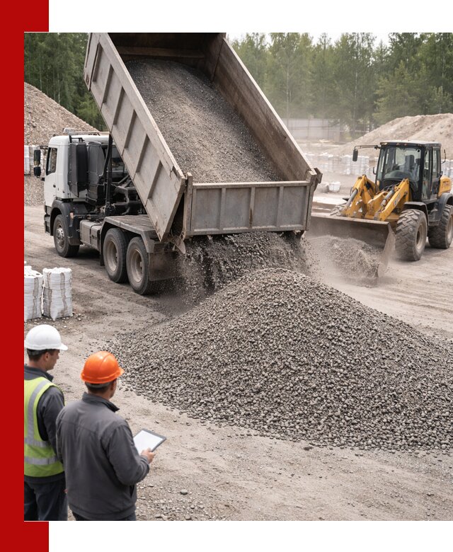 Доставка и продажа гранитного отсева 0-10 в Тобольске