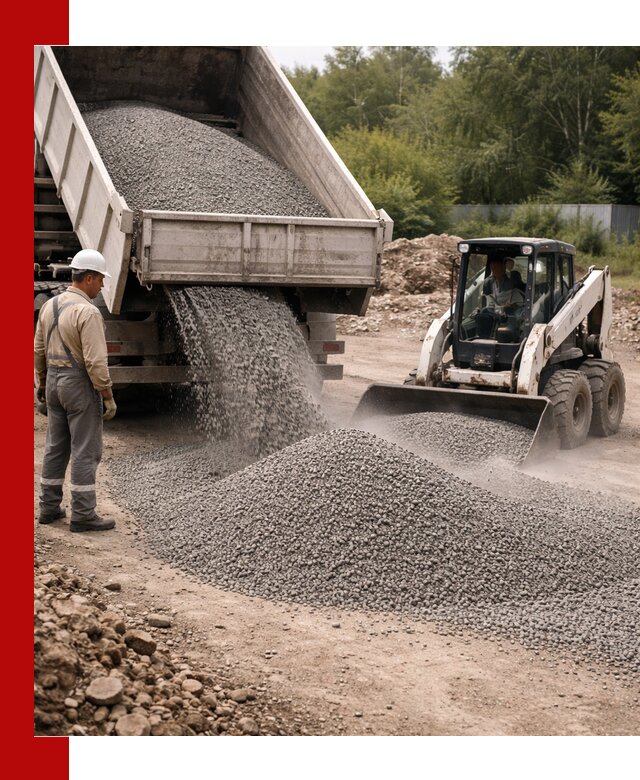 Доставка гравийного отсева 0-5 в Тобольске оптом и в розницу