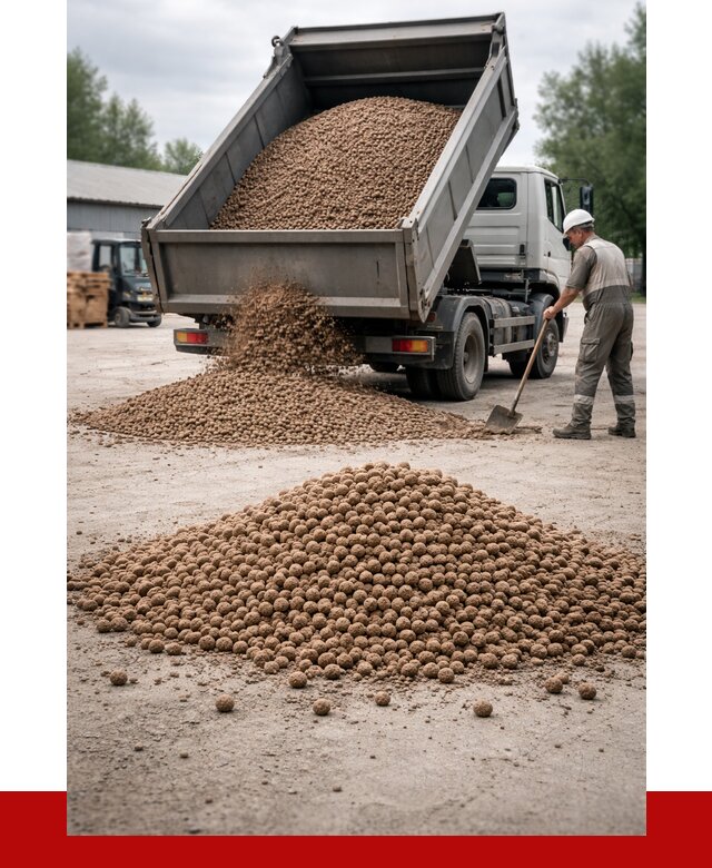 Керамзит с доставкой в Тобольске от 4270 р. за м3 | ПРОНЕРУДТбл