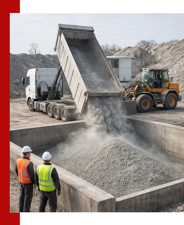 Доставка цемента навалом в Тобольске крупными партиями