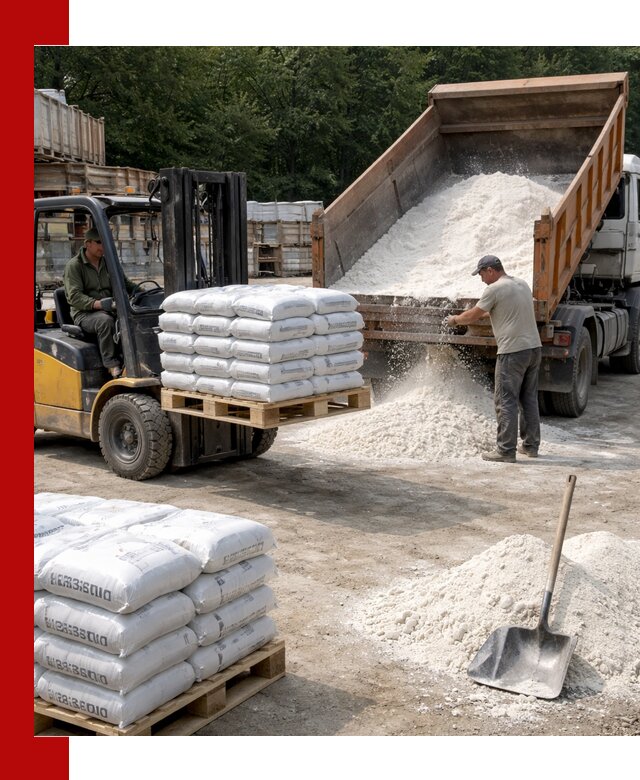 Доставка строительной извести оптом и в розницу в Тобольске