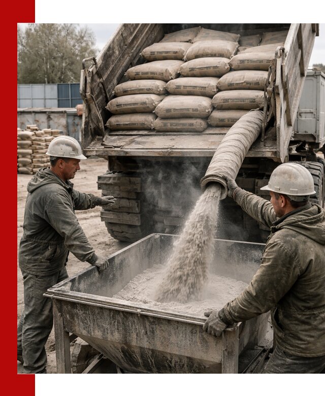 Доставка цемента М400 в Тобольске оптом и в розницу