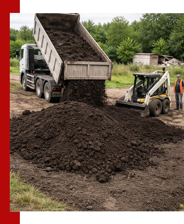 Поставка плодородной земли с доставкой самосвалом в Тобольске