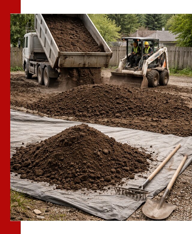 Грунт для отсыпки участка с доставкой в Тобольске