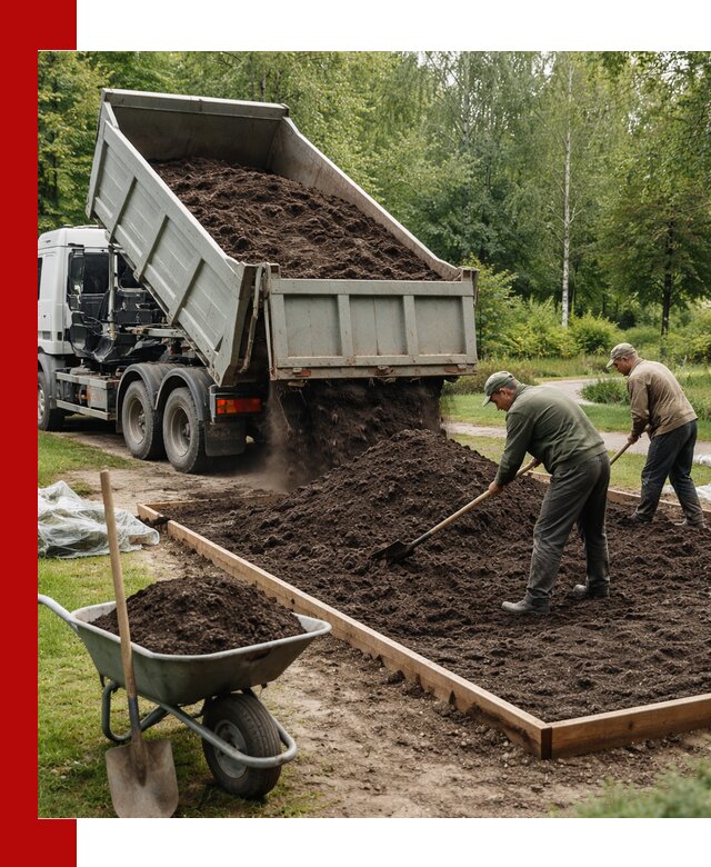 Доставка грунта для озеленения и благоустройства в Тобольске