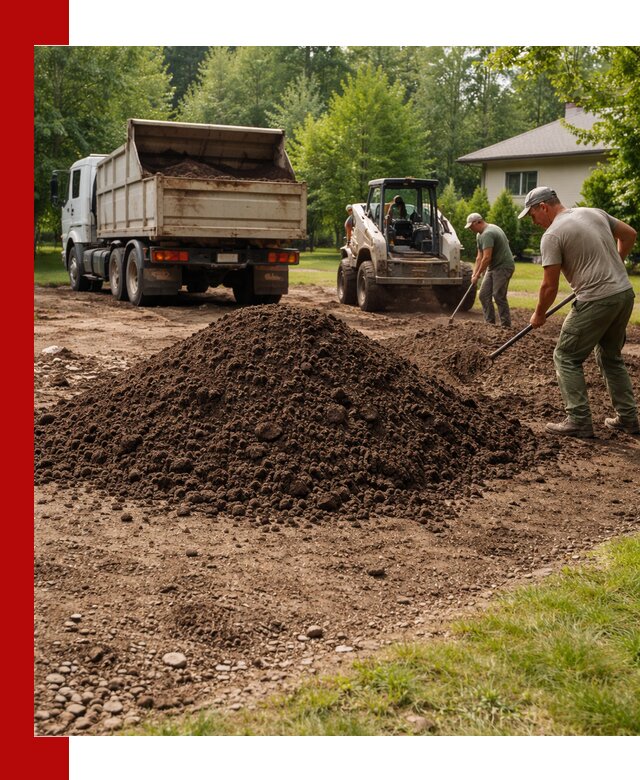 Доставка и укладка грунта для газона в Тобольске