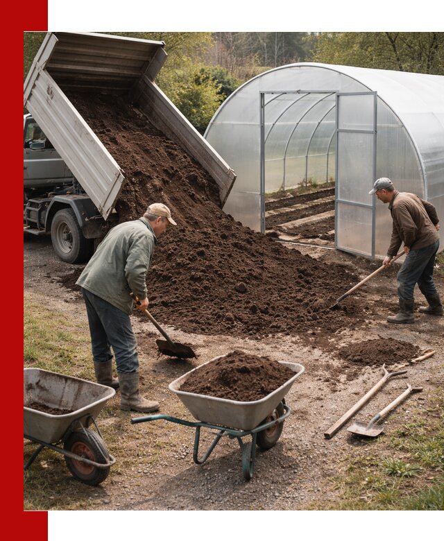 Грунт для теплицы с доставкой в Тобольске — плодородный субстрат под растения