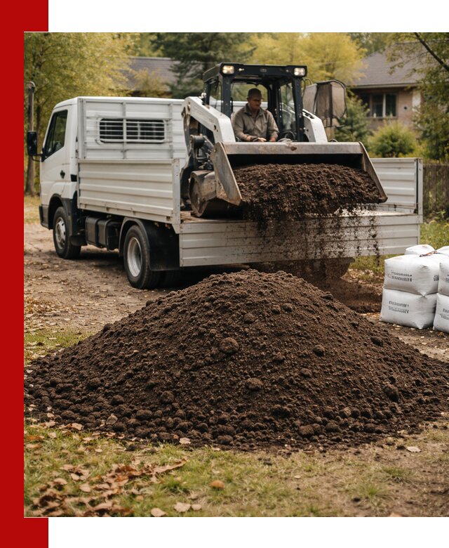 Доставка садовой земли в больших объёмах в Тобольске