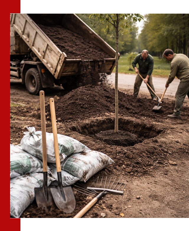 Грунт для посадки деревьев в Тобольске — доставка и подготовка почвы