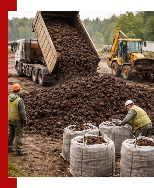 Доставка нейтрального торфа в Тобольске оптом и в розницу