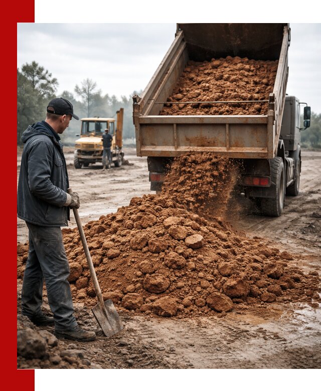 Глина для засыпки в Тобольске с доставкой самосвалами