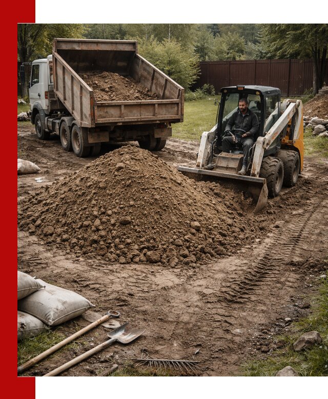 Суглинок для планировки участков в Тобольске с доставкой и выгрузкой