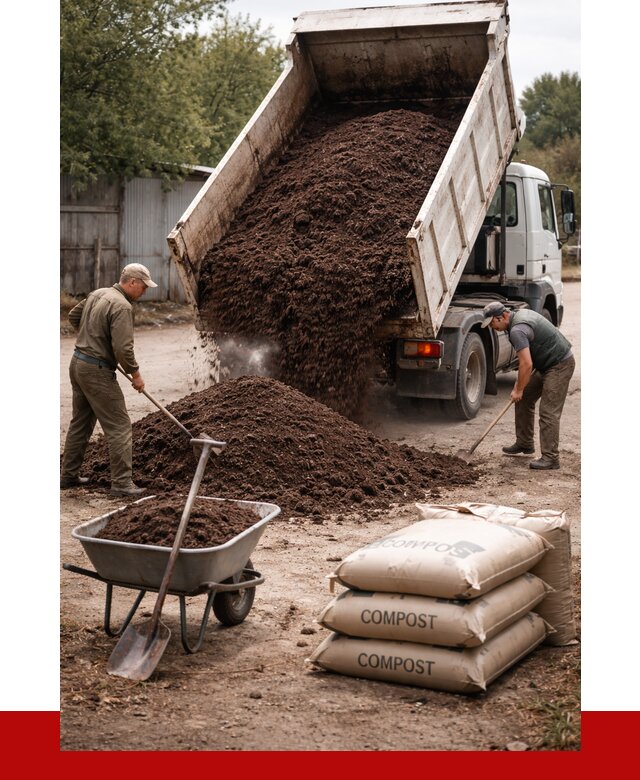 Купить компост в Тобольске от 4270 р. за куб с доставкой | ПРОНЕРУДТбл