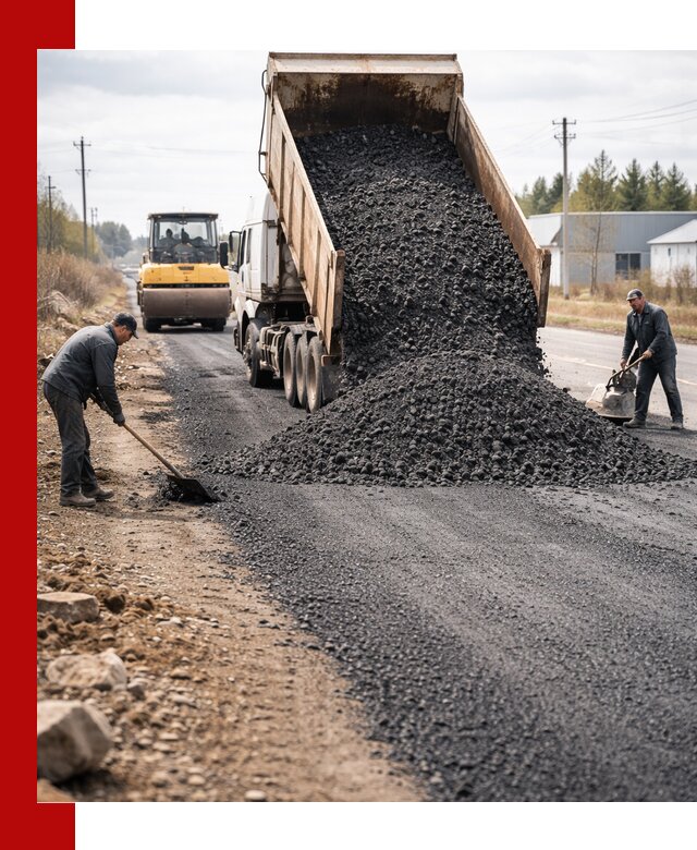 Асфальтовая крошка для дорог в Тобольске — поставка и доставка