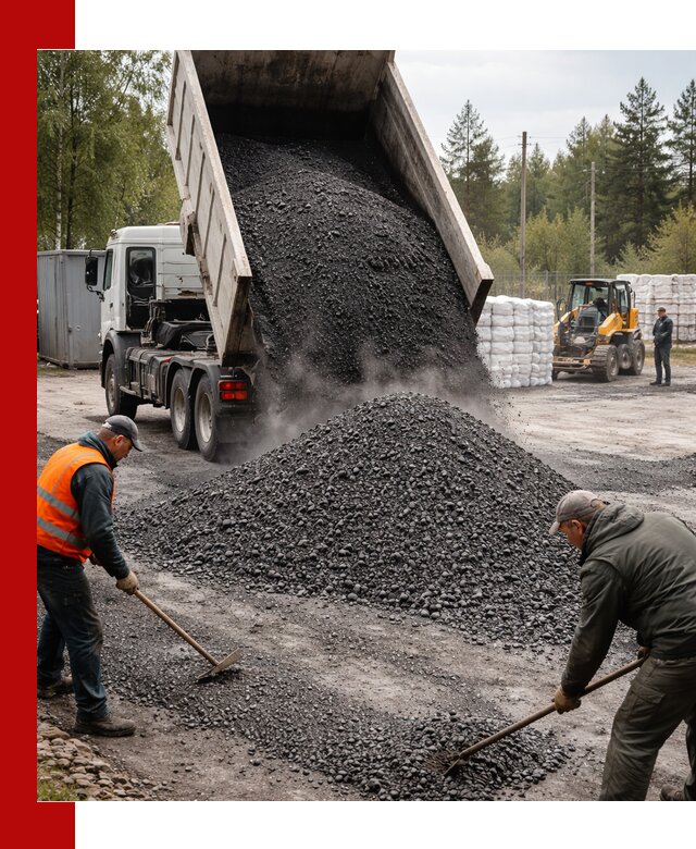 Доставка и продажа асфальтного гранулята в Тобольске
