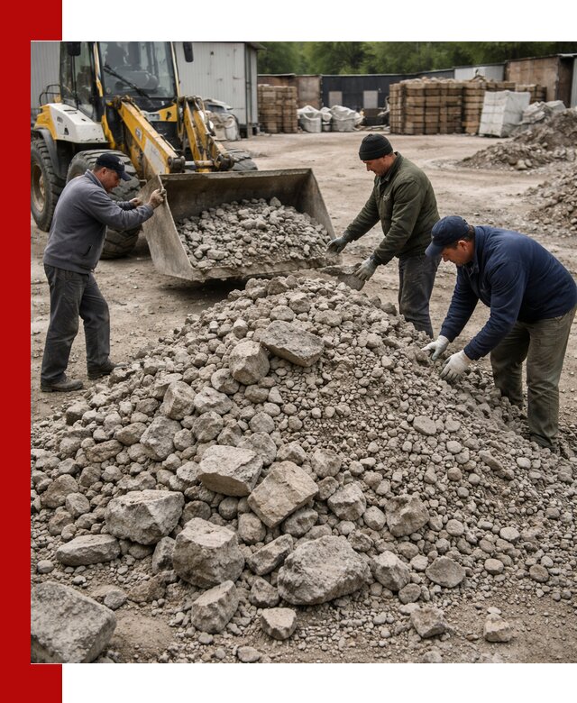Демонтаж и вывоз бой бетона в Тобольске
